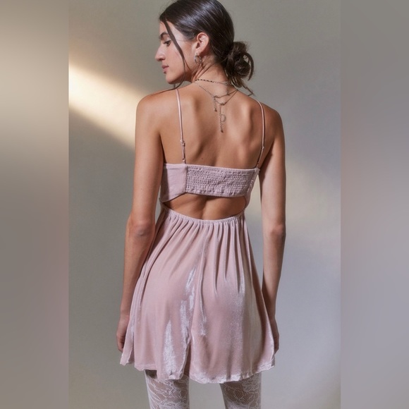 NWT UO Mallory Velvet Slip Dress - M & L - Picture 6 of 11